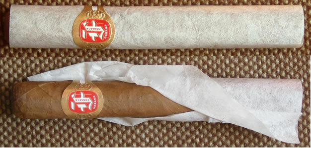 Fonesca cigars dressed in silky tissue paper