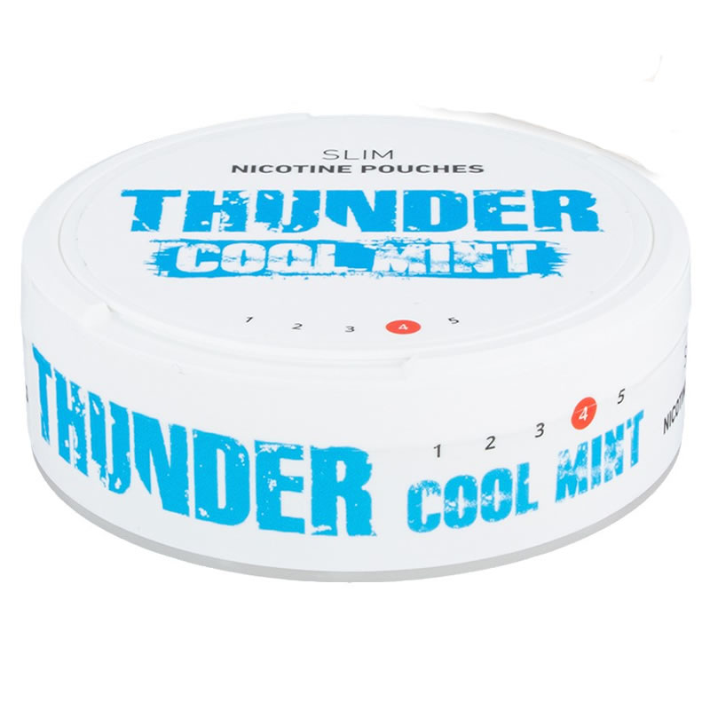 Thunder Cool Mint Slim tobacco free nicotine pouches