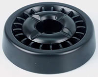 Ashtrays with snuffers - black