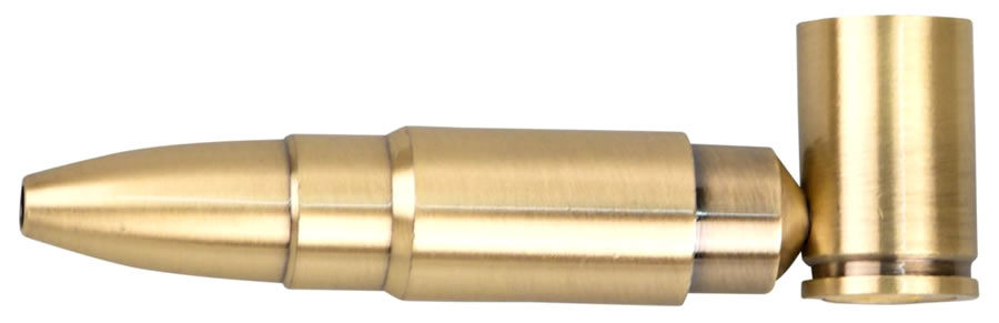 Metal pipe “Bullet”, antique brass