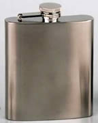 Satin Stainless Steel Hipflask