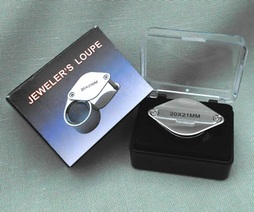 Jewellers Loupe Magnifying Glass 20x21 Boxed