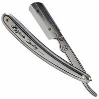 Straight Barber razor ~ Replaceable Blade ~ Chrome