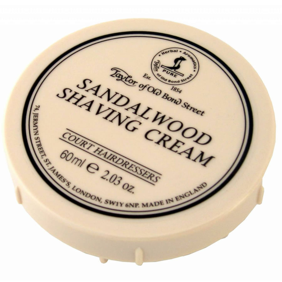 Sandalwood - Taylor of Bond Street shaving cream in tub 60g
