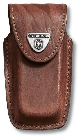 Victorinox Large Brown Leather Belt Pouch 