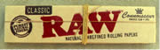 RAW Classic natural unrefined Kingsize papers with tips 32