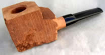The “Carvit” - A block of briar with the inner bowl and the shank hole prepared