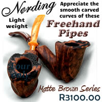 Nording Matte Brown Freehand pipes